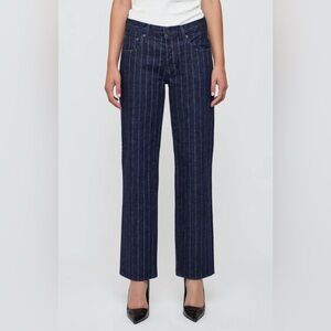 Moussy Vintage Syosset Low-Rise Straight - Mix Navy 147